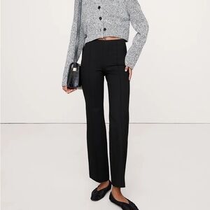 Madewell Ponte Kick Black Legging Pants